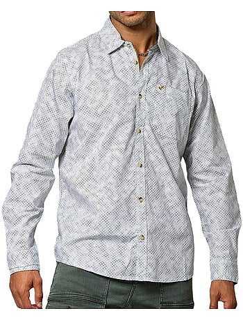 Chemise Kaporal KROF para Homem Branco/Azul-Marinho