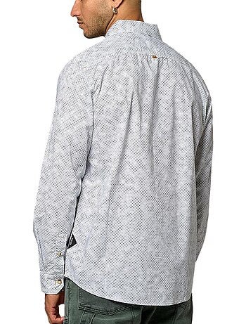 Chemise Kaporal KROF para Homem Branco/Azul-Marinho