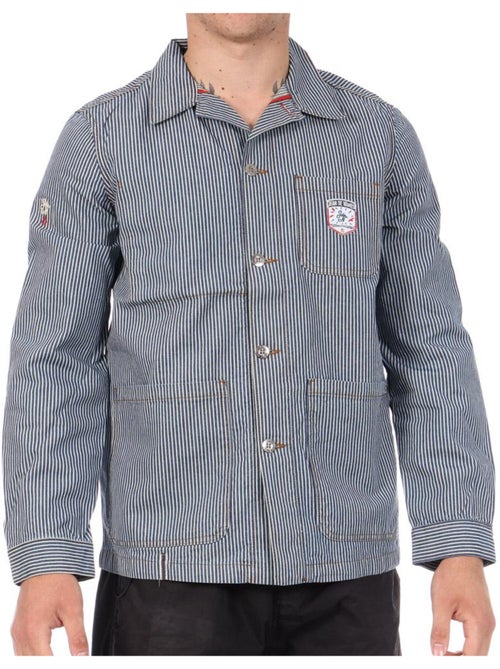 Chemise kaporal paul para homem, azul marinho e branco - Kiabi Chemise kaporal paul para homem, azul marinho e branco - Kiabi