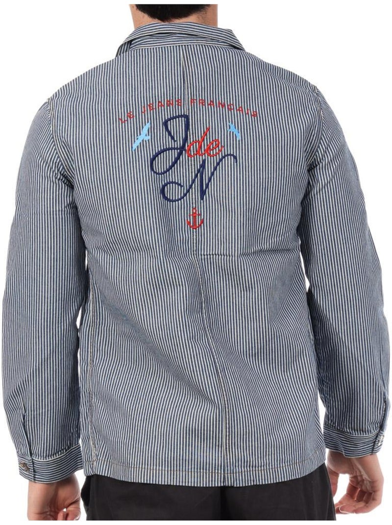 Chemise Kaporal PAUL para Homem, Azul Marinho e Branco Azul Branco - Kiabi
