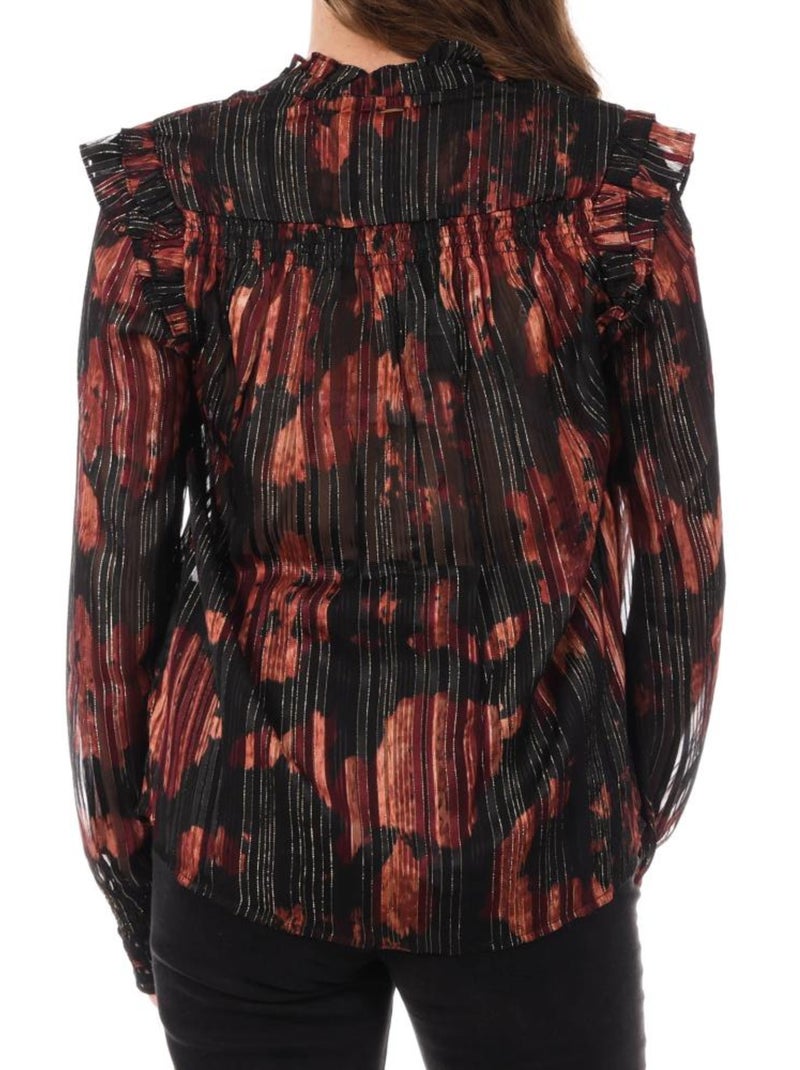 Chemise Kaporal SEVEN para Mulher em Preto e Vermelho Preto - Kiabi