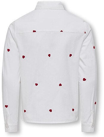 Chemise Koglina para Menina Kids ONLY Branca/Vermelha