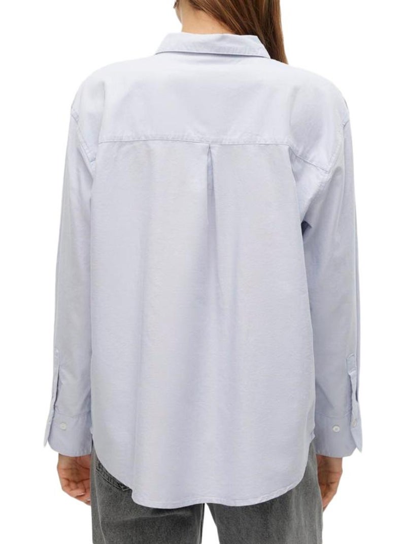 Chemise Oxford Azul Claro Vero Moda Mida para Mulher Azul - Kiabi