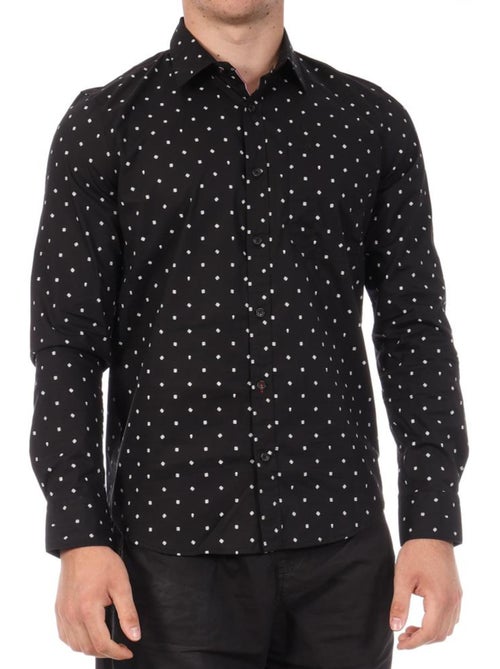 Chemise Preta Masculina Kaporal Beliz - Kiabi Chemise Preta Masculina Kaporal Beliz - Kiabi