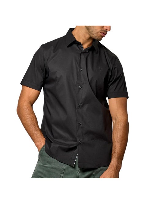 Chemise Preta Masculina Kaporal KOURA - Kiabi Chemise Preta Masculina Kaporal KOURA - Kiabi