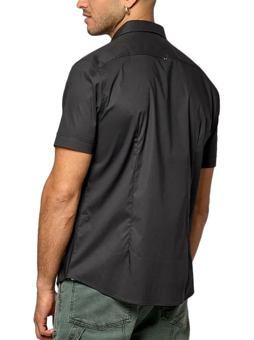 Chemise Preta Masculina Kaporal KOURA - Kiabi Chemise Preta Masculina Kaporal KOURA - Kiabi
