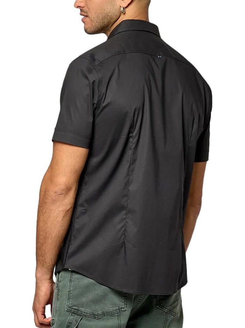 Chemise Preta Masculina Kaporal KOURA Preto - Kiabi