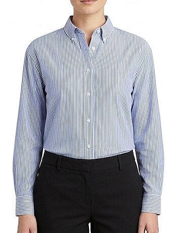 Chemise Teddy Smith Laria Azul e Branca para Mulher