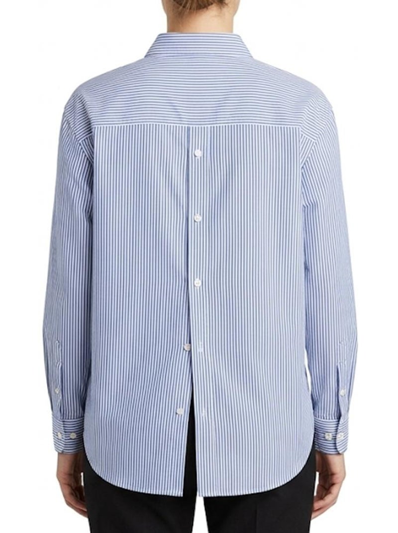 Chemise Teddy Smith Laria Azul e Branca para Mulher Azul - Kiabi