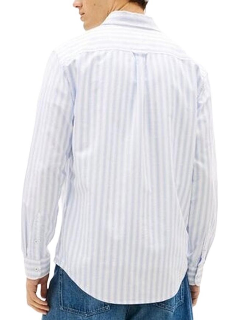 Chemise tommy hilfiger de homem azul/beige com riscas Azul - Kiabi