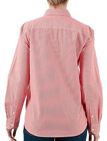 Chemise Tommy Hilfiger de Mulher com Riscas Finas Vermelhas
