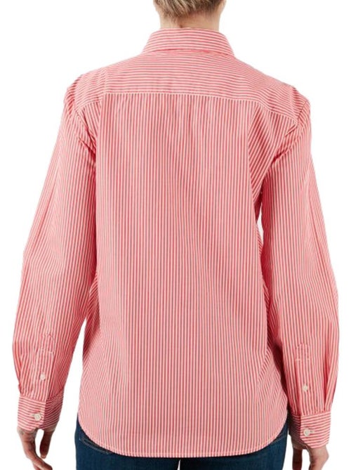 Chemise Tommy Hilfiger de Mulher com Riscas Finas Vermelhas - Kiabi Chemise Tommy Hilfiger de Mulher com Riscas Finas Vermelhas - Kiabi
