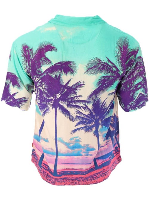 Chemise Tropical Kaporal THAI para Homem Verde/Rosa - Kiabi Chemise Tropical Kaporal THAI para Homem Verde/Rosa - Kiabi