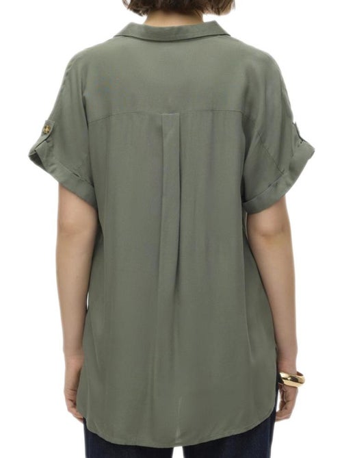 Chemise Verde Vero Moda Bumpy para Mulher - Kiabi Chemise Verde Vero Moda Bumpy para Mulher - Kiabi