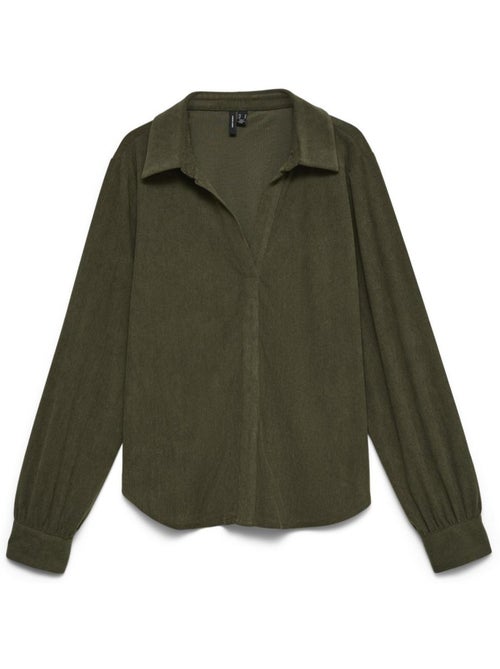 Chemise verde vero moda melly para mulher - Kiabi Chemise verde vero moda melly para mulher - Kiabi