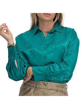 Chemise Verde Vero Moda Sina para Mulher