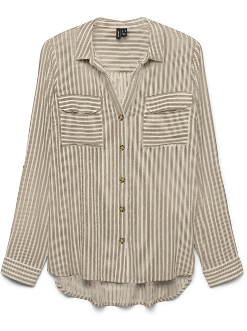 Chemise Vero Moda Bumpy Bege/Taupe para Mulher - Kiabi