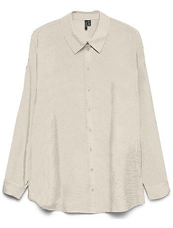 Chemise Vero Moda Mira Bege para Mulher