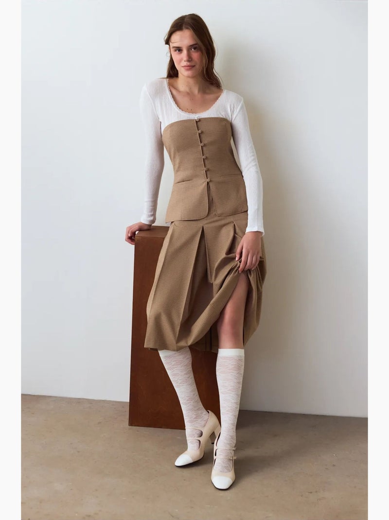 Chic floral collants penti Branco sujo - Kiabi