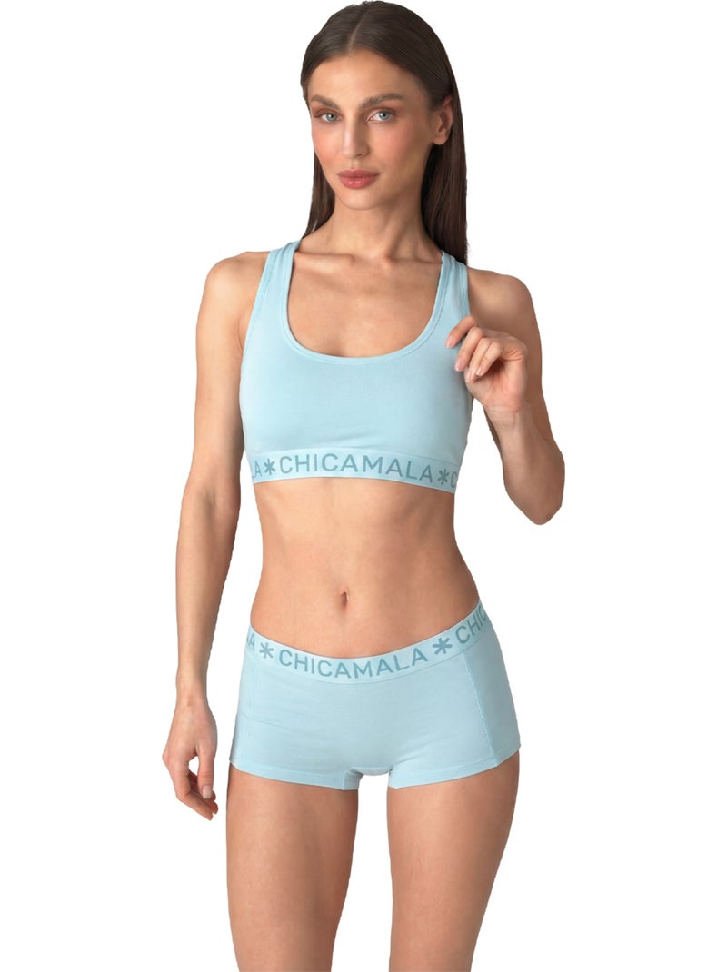 Chicamala Pack de 3 boxers Azul Verde Azul - Kiabi