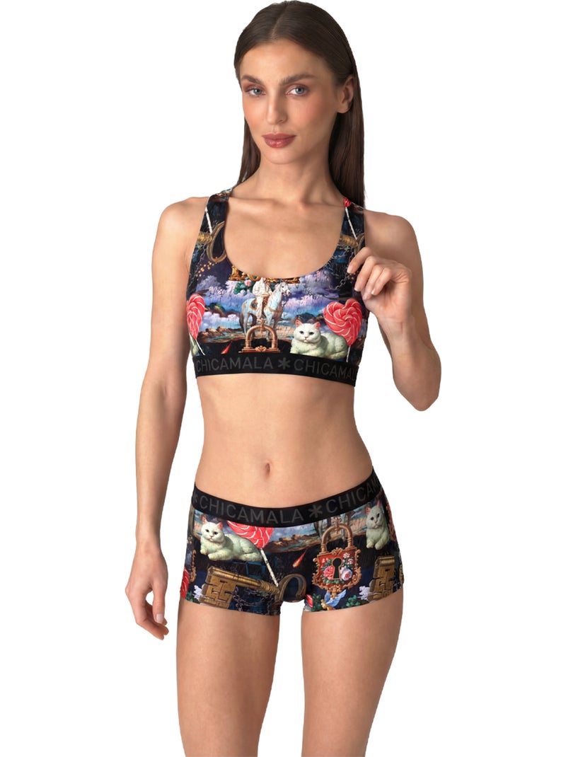 Chicamala Top desportivo Preto - Kiabi
