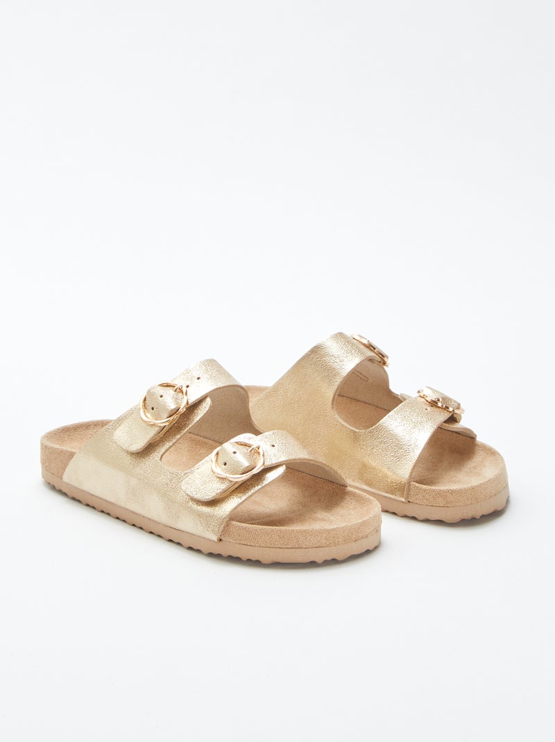 Chinelas brilhantes BEGE - Kiabi