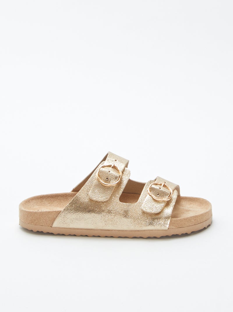 Chinelas brilhantes BEGE - Kiabi