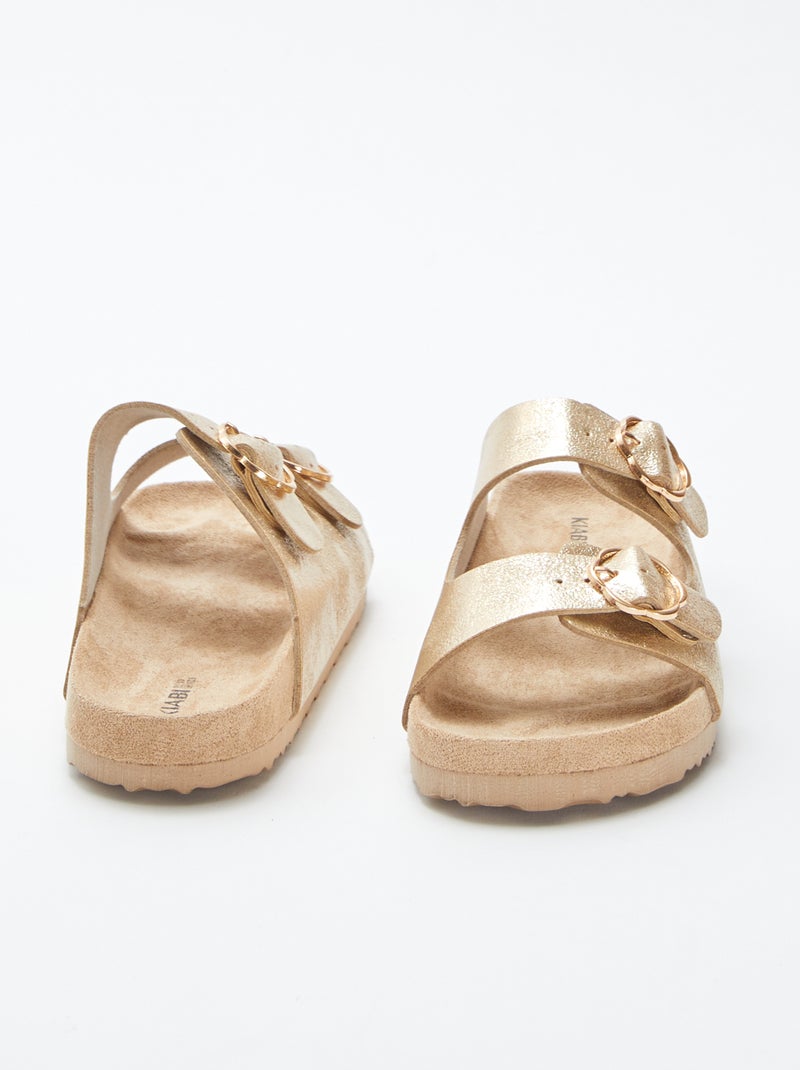 Chinelas brilhantes BEGE - Kiabi