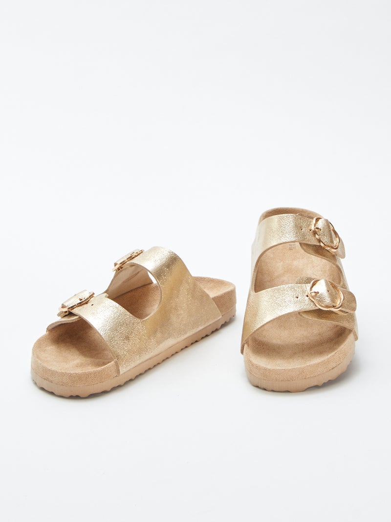 Chinelas brilhantes BEGE - Kiabi