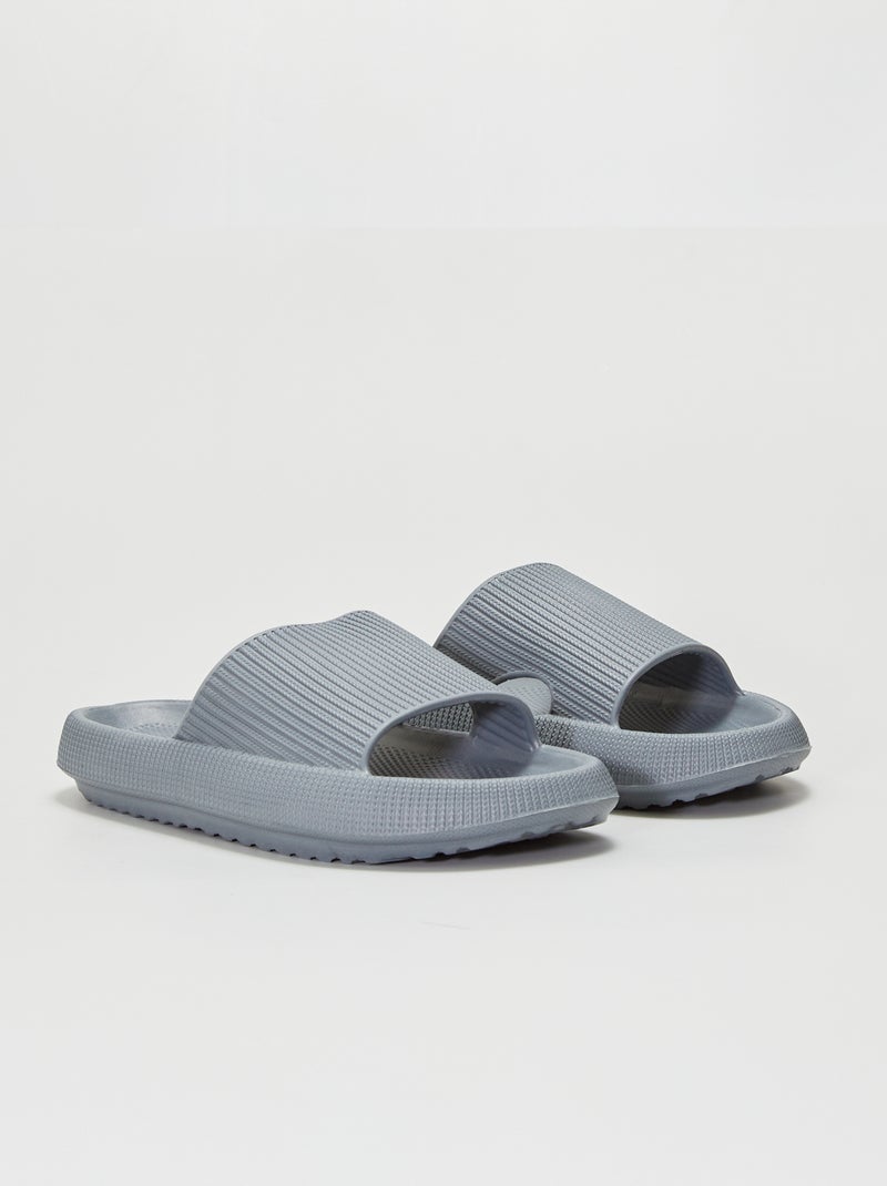 Chinelas chunky CINZA - Kiabi