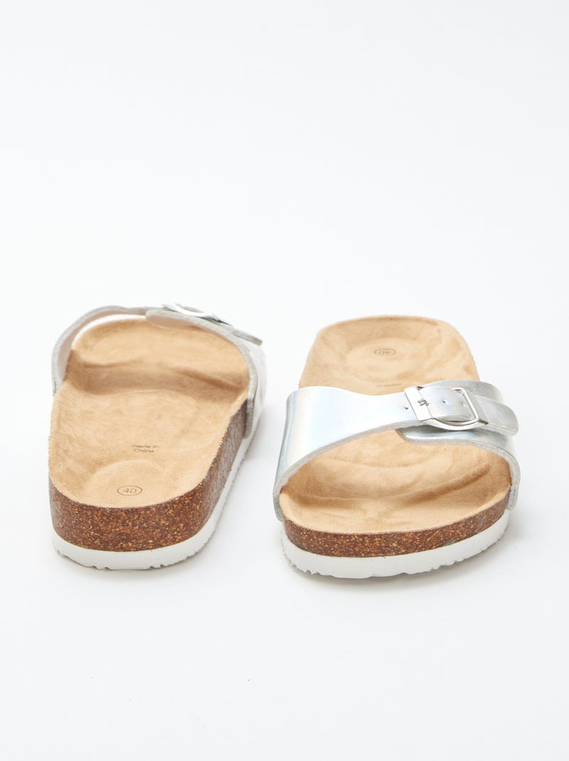 Chinelas com efeito holográfico BEGE - Kiabi