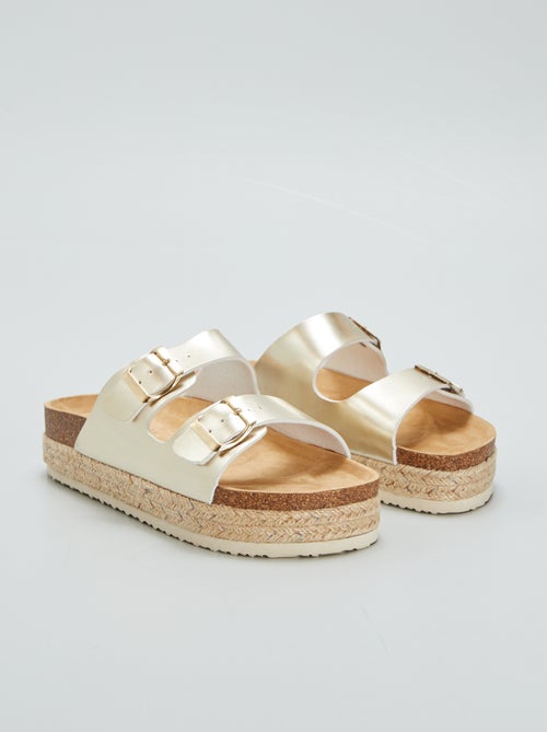 Chinelas com sola em corda - Kiabi