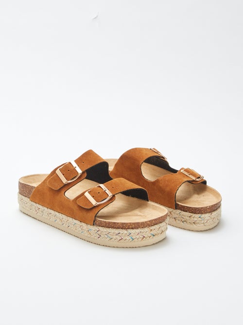 Chinelas com sola em corda - Kiabi