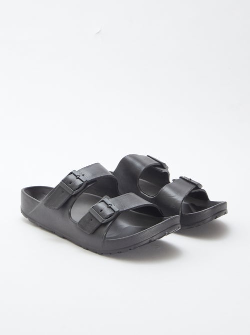 Chinelas de tira dupla em plástico moldado - Kiabi