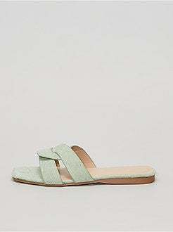 Chinelas em camurça sintética - Kiabi