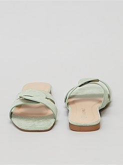 Chinelas em camurça sintética - Kiabi