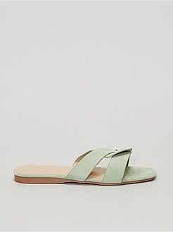 Chinelas em camurça sintética - Kiabi