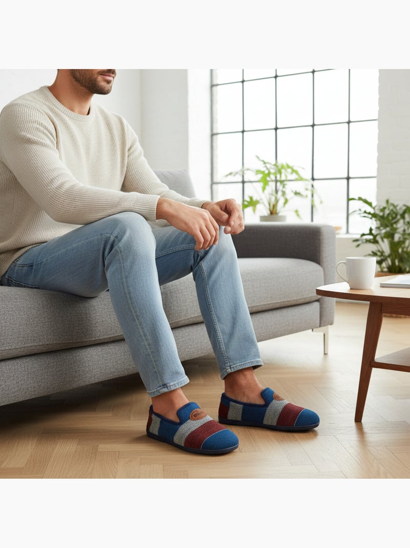Chinelas fantasia homem ozabi sola amovível fabricadas espanha Azul - Kiabi