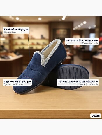 Chinelas fantasia homem ozabi sola amovível fabricadas espanha