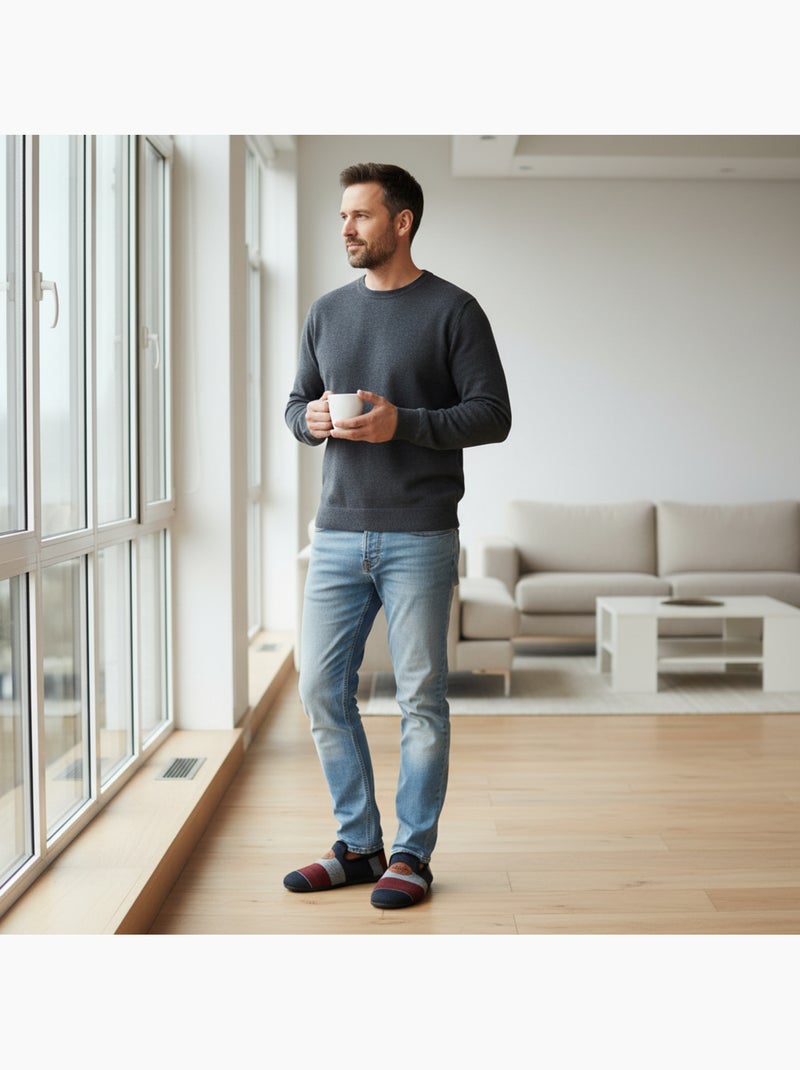 Chinelas fantasia homem ozabi sola amovível fabricadas espanha Preto - Kiabi
