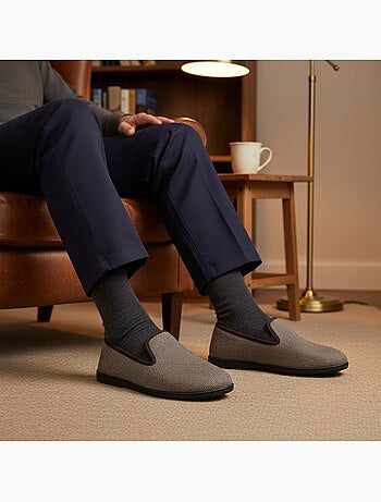 Chinelas homem ozabi antiderrapantes xadrez forradas sola removível