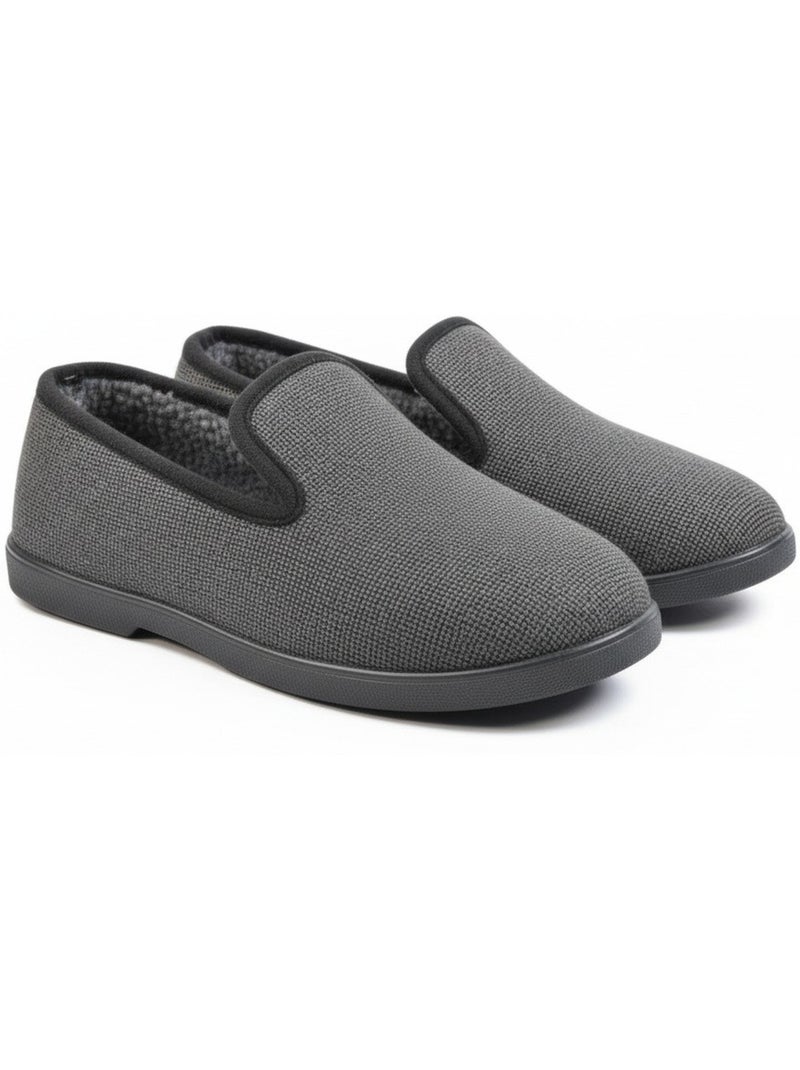 Chinelas homem ozabi antiderrapantes xadrez forradas sola removível Preto - Kiabi