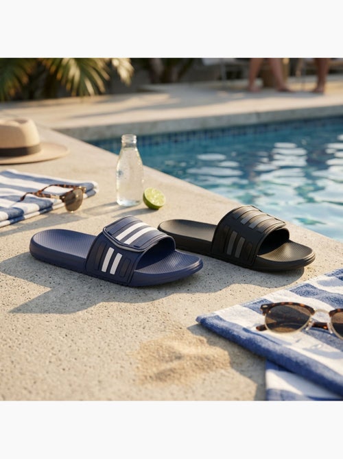 Chinelas homem piscina ajustáveis pack 2 ozabi preto azul - Kiabi Chinelas homem piscina ajustáveis pack 2 ozabi preto azul - Kiabi