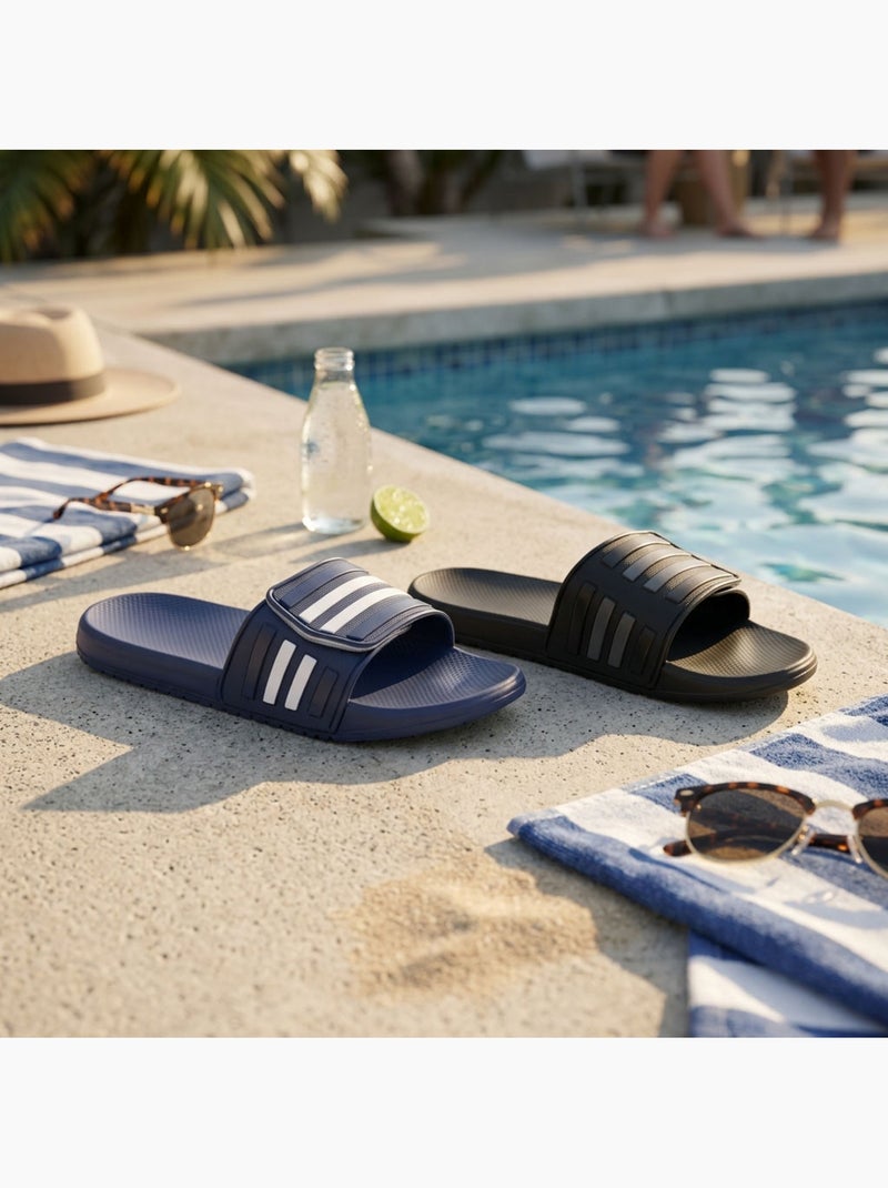 Chinelas homem piscina ajustáveis pack 2 ozabi preto azul Preto Azul - Kiabi