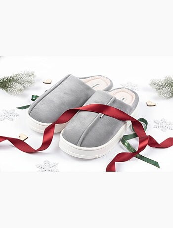 Chinelas homem veludo canelado MU10121