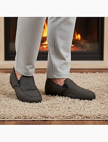 Chinelas homem veludo microfibra ozabi fabricadas espanha
