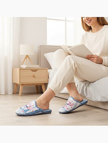 Chinelas mulher ozabi estampado desenhos animados