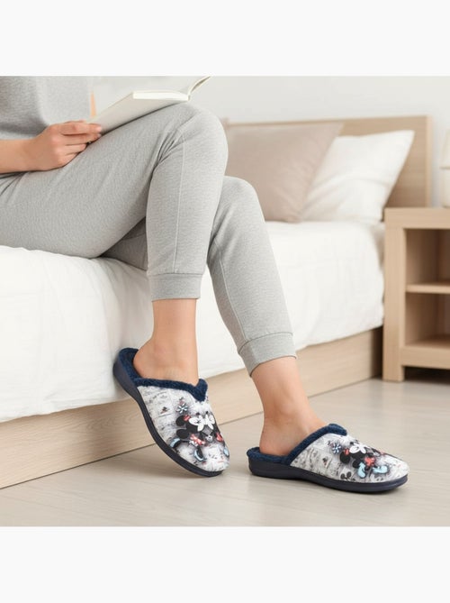 Chinelas mulher ozabi estampado desenhos animados - Kiabi