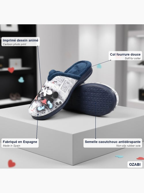 Chinelas mulher ozabi estampado desenhos animados - Kiabi