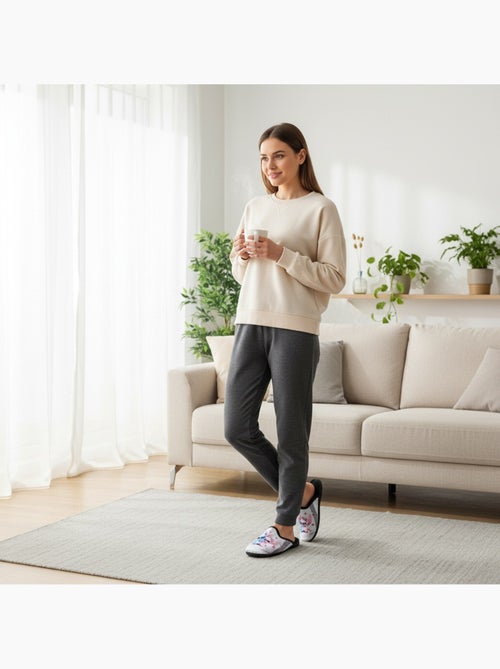 Chinelas mulher ozabi estampado desenhos animados - Kiabi